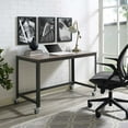 thumbnail image 1 of Modway Vivify Mobile Metal & Wood Writing Desk in Gray and Walnut, 1 of 4