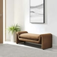 thumbnail image 1 of Modway Waverly Performance Velvet Bench in Brown, 1 of 8