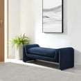thumbnail image 1 of Modway Waverly Performance Velvet Bench in Midnight Blue, 1 of 8