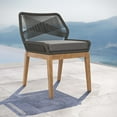 thumbnail image 1 of Modway Wellspring Outdoor Patio Teak Wood Dining Chair in Gray Graphite, 1 of 7
