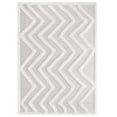 thumbnail image 1 of Modway Pathway Abstract Chevron 5x8 Shag Area Rug in Ivory and Light Gray, 1 of 7