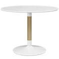 thumbnail image 1 of Modway Whirl Round MDF Wood Steel and Birchwood Dining Table in White, 1 of 4
