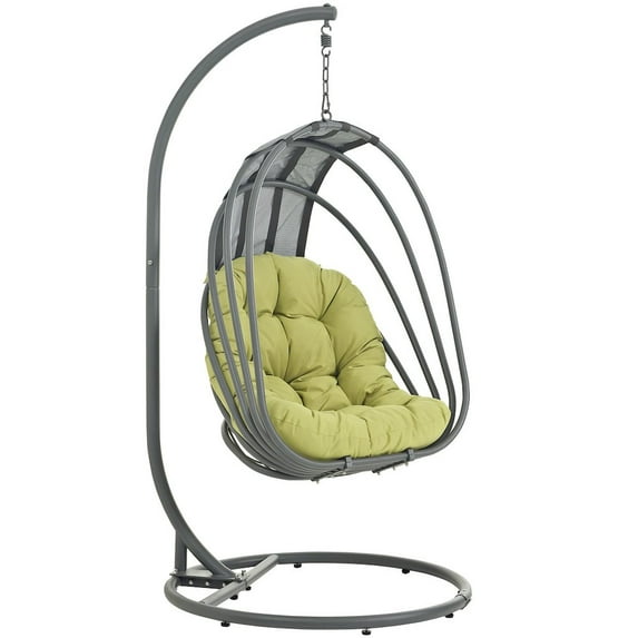 Modway Whisk Outdoor Patio Swing Chair Without Stand in Peridot