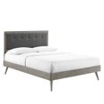 thumbnail image 1 of Modway Willow Full Wood Platform Bed With Splayed Legs in Gray Charcoal, 1 of 11