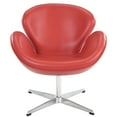 thumbnail image 1 of Modway Wing Leather Lounge Chair with Aluminum Base, Multiple Colors, 1 of 2