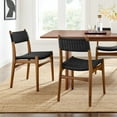 thumbnail image 1 of Wynn Dining Side Chairs Set of 2 in Walnut Black, 1 of 10