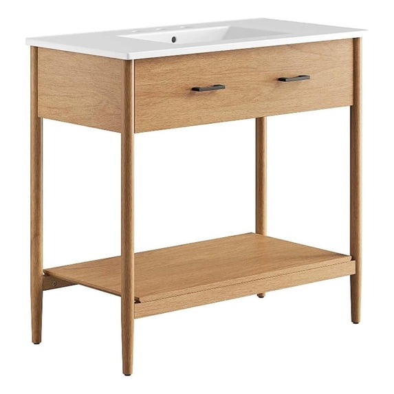 Zaire 36" Bathroom Vanity in Natural White