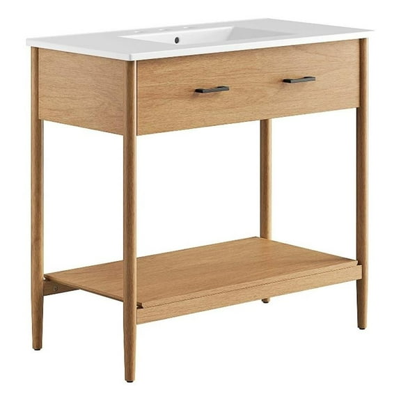 Zaire 36" Bathroom Vanity in Natural White