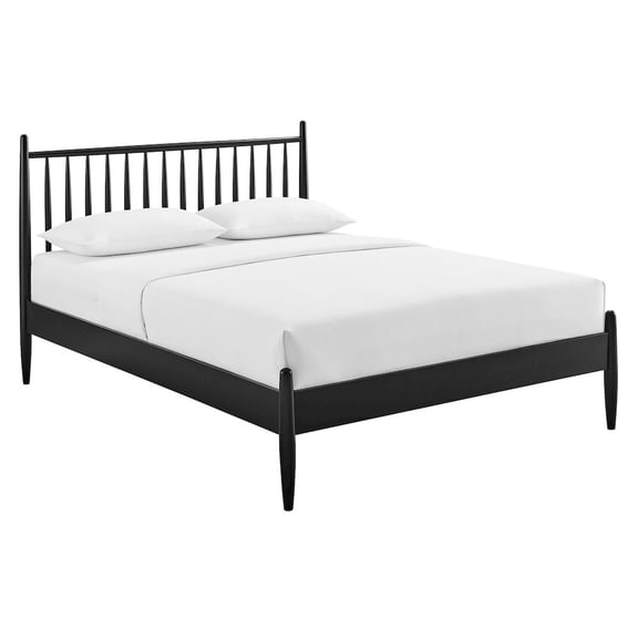 Zane Full Size Spindle Bed Frame in Black