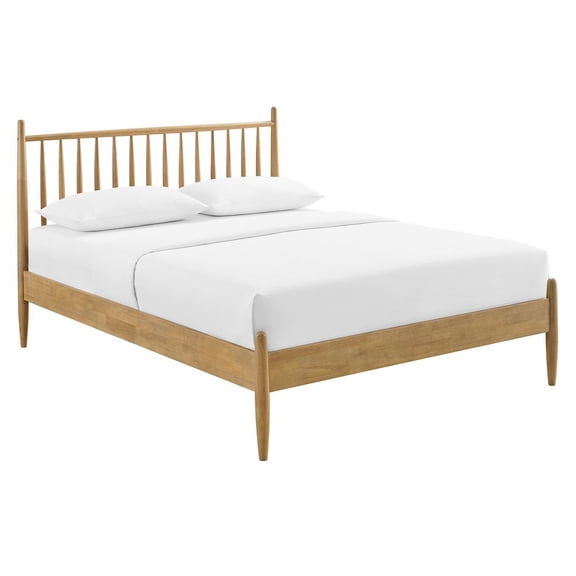 Zane King Size Spindle Bed in Light Oak