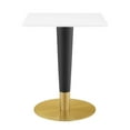thumbnail image 1 of Modway Zinque 24" Square Dining Table in Gold White, 1 of 6