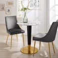 thumbnail image 1 of Modway Zinque 28" Round Terrazzo Dining Table in Gold White, 1 of 6