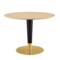 thumbnail image 1 of Modway Zinque 40" Dining Table in Gold Natural, 1 of 6