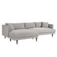 thumbnail image 1 of Modway Zoya Left-Facing Down Filled Overstuffed Sectional Sofa in Heathered Weave Light Gray, 1 of 7