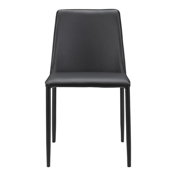 Moe'S Home Collection Nora Pu Dining Chair Light Grey-Set Of Two