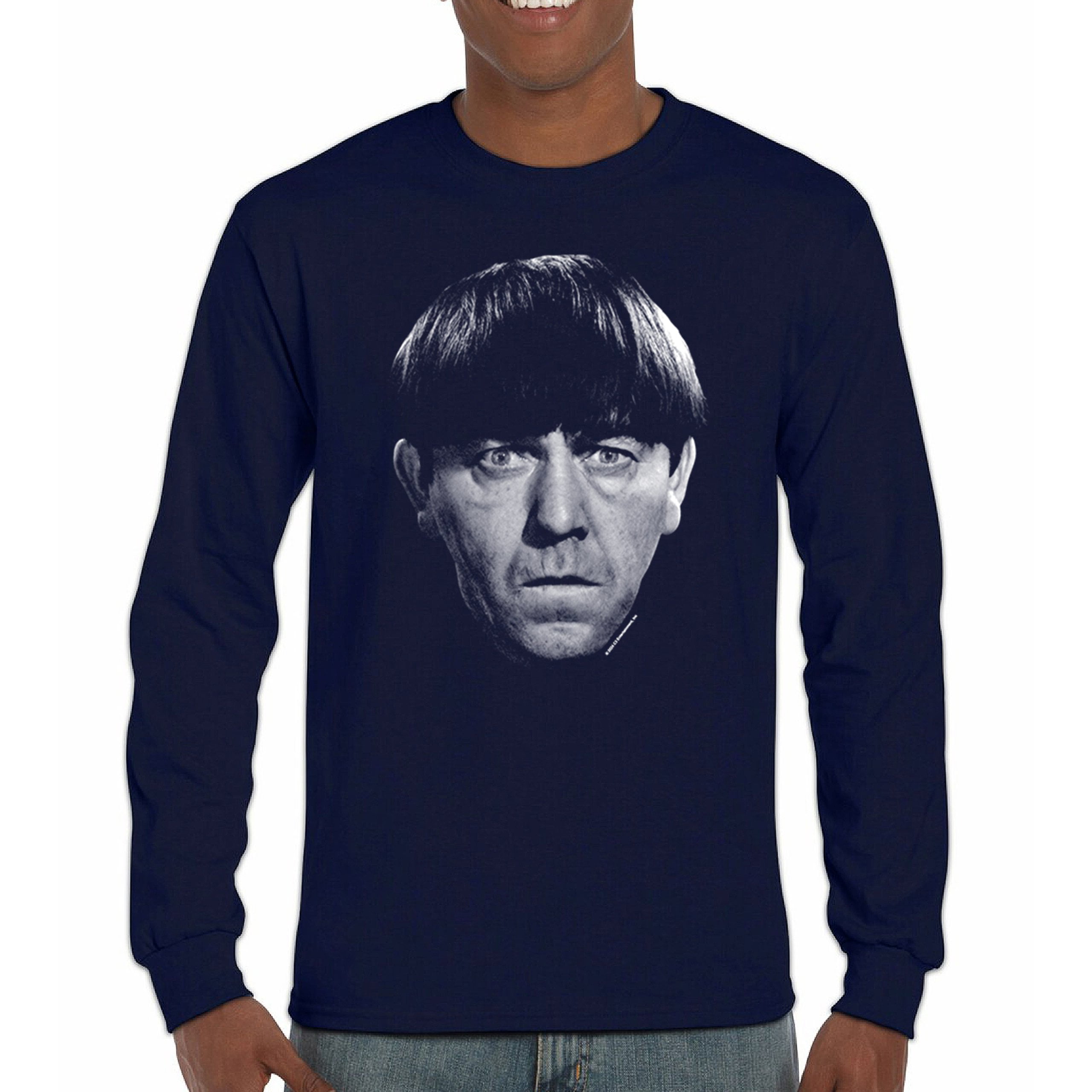 Moe The Three Stooges Long Sleeve T-shirt Wise Guys Curly Larry Shemp ...