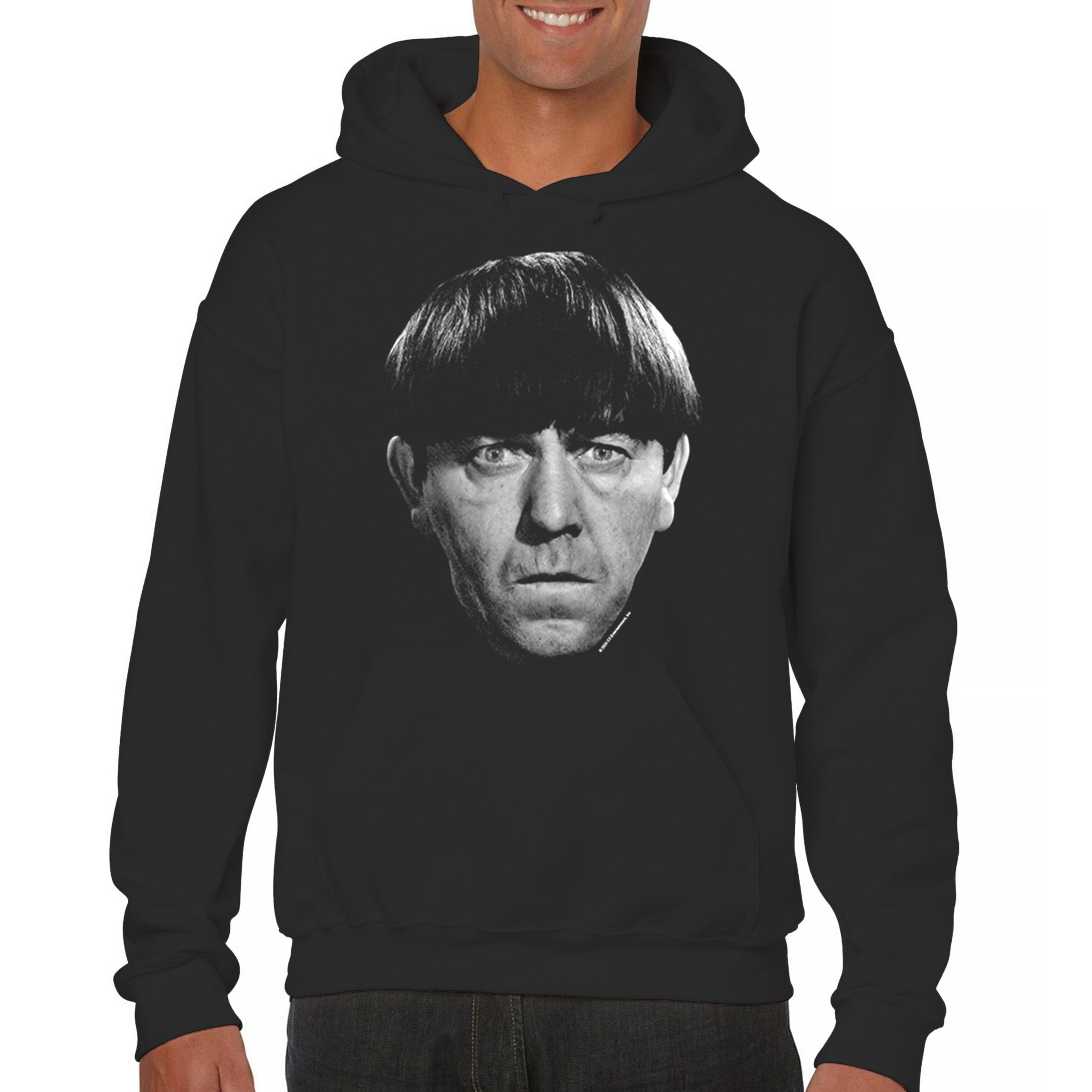 Moe The Three Stooges Sweatshirt Wise Guys Curly Larry Shemp Classic ...