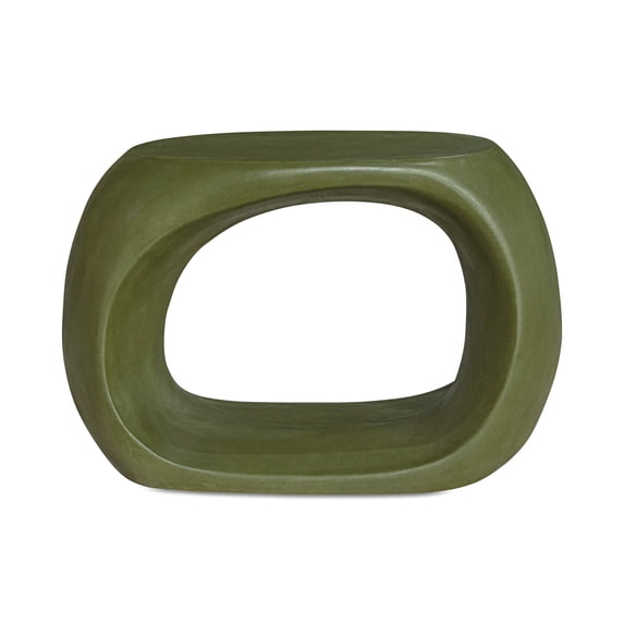 Moe's Home Collection ALBERS Stone Outdoor Stool Green Color