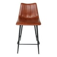 thumbnail image 1 of Moe's Home Collection Alibi 26" Faux Leather Counter Stools in Brown (Set of 2), 1 of 5