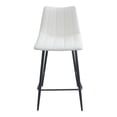 thumbnail image 1 of Moe's Home Collection Alibi 26" Faux Leather Counter Stools in White (Set of 2), 1 of 5