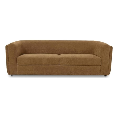 Moe's Home Collection Alora Sofa Fabric Ochre Brown Fabric
