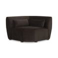thumbnail image 1 of Moe's Home Collection Amelia Corner Chair Espresso Fabric Corner Chairs, 1 of 6