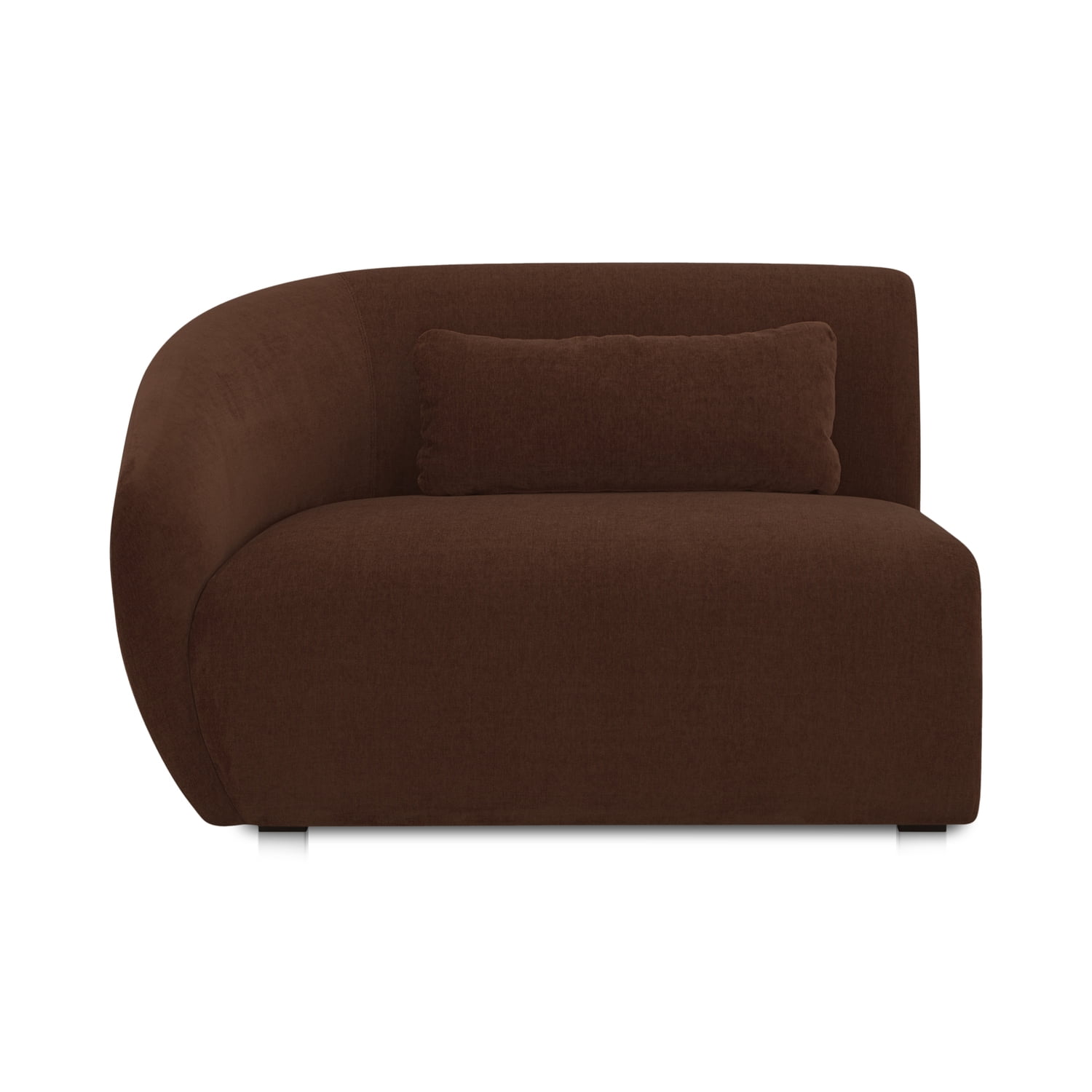 Amelia Chestnut Brown Polyester Left Arm Facing Chair
