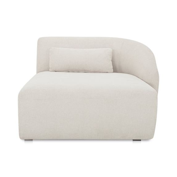 Moe's Home Collection Amelia Right Arm Facing Chaise Warm White Fabric
