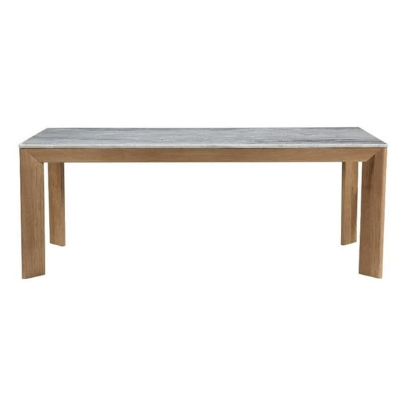 Moe's Home Collection Angle Marble Dining Table Rectangular Large