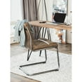 thumbnail image 1 of ANSEL DINING CHAIR GRAZED BROWN LEATHER-M2, 1 of 5