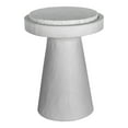 thumbnail image 1 of Moe's Home Collection Book Accent Table White Stone Side Tables, 1 of 4