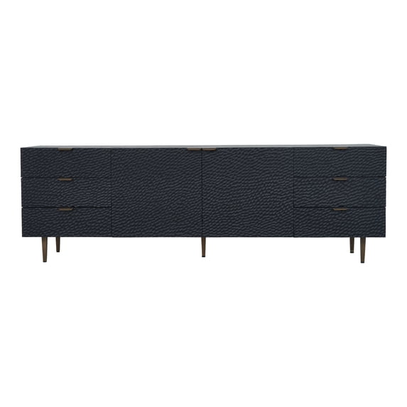Moe's Home Collection Breu Contemporary Wood Sideboard in Black