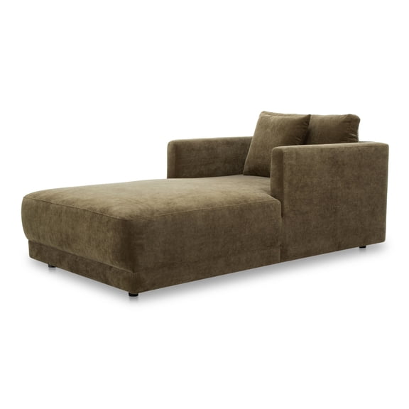 Moe's Home Collection Bryn Chaise Heritage Cedar Green Fabric Daybeds & Chaises