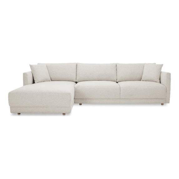 Moe's Home Collection Bryn Sectional Left Oyster Fabric Sectionals