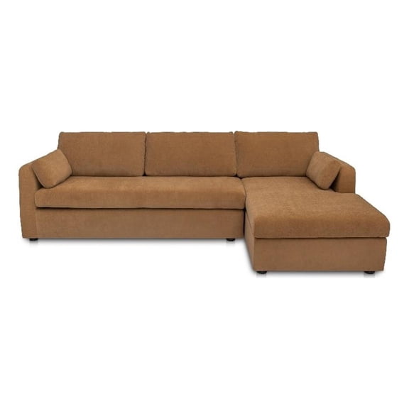 Moe's Home Collection Burrow Modular Sectionals Fabric Brown