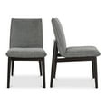 thumbnail image 1 of Moe's Home Collection CHARLIE Fabric Dining Chair -Set of Two Grey Color, 1 of 5