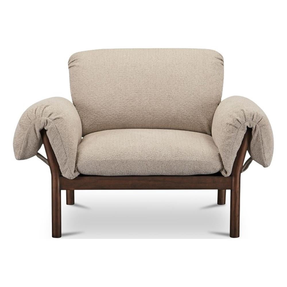 Moe's Home Collection Cardero Occasional chair Fabric Beige - Walmart.com