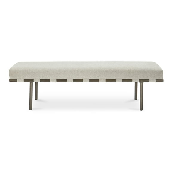 Moe's Home Collection Carson Dining Bench Metal Beige