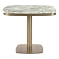 thumbnail image 1 of Moe's Home Collection Celeste Cafe Table Green Onyx Marble Stone Dining Tables, 1 of 7
