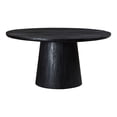 thumbnail image 1 of Cember Black Mango Wood Dining Table Rustic Dining Room Furniture, 1 of 7
