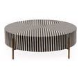 thumbnail image 1 of Moe's Home Collection Chameau 36" Round Iron/Resin Coffee Table in Multi-Color, 1 of 4