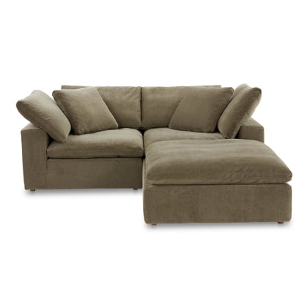 Moe's Home Collection Clay Nook Modular Sectional Desert Sage Fabric