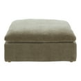 thumbnail image 1 of Moe's Home Collection Clay Ottoman Desert Sage Fabric Ottomans, 1 of 3