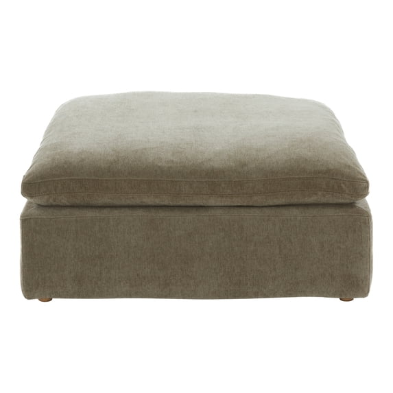 Moe's Home Collection Clay Ottoman Desert Sage Fabric Ottomans