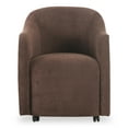 thumbnail image 1 of Moe's Home Collection DRAVA Fabric Dining Chair Brown Color, 1 of 6