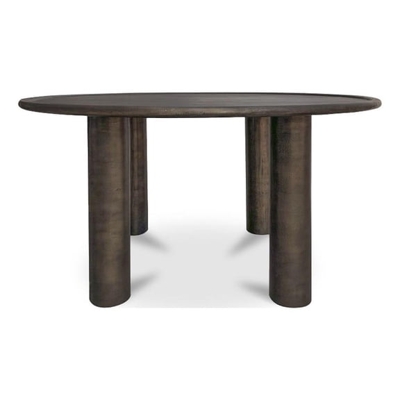 Moe's Home Collection Deacon Outdoor Dining Table Metal Brown