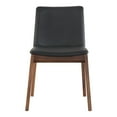 thumbnail image 1 of Moe's Home Collection Deco Dining Chair Black Pvc-Set Of Two, 1 of 4