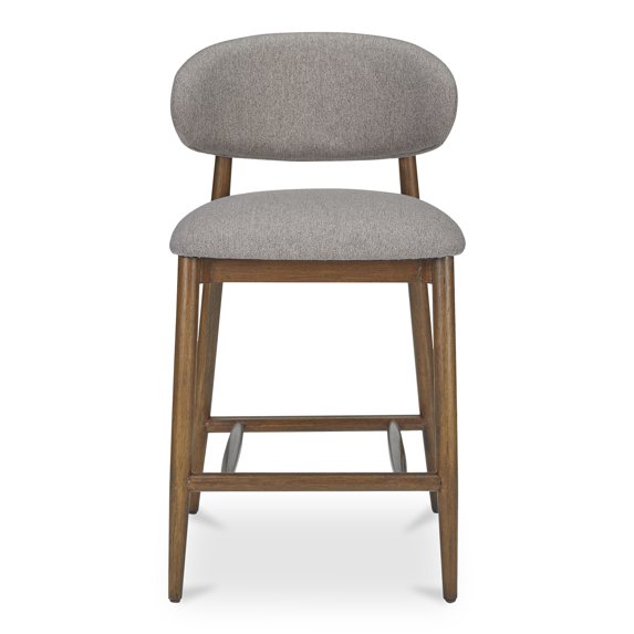 Moe's Home Collection ELLIE Fabric Counter Stool Brown Color
