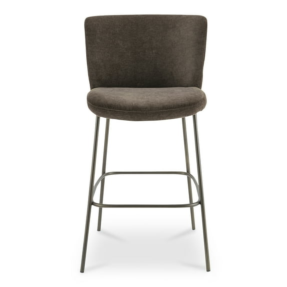 Moe's Home Collection Early Bar Stool Fabric Brown