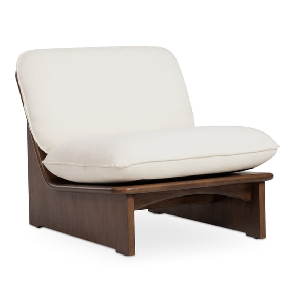 Moe's Home Collection Edwin Accent Chair Cream Fabric Chairs